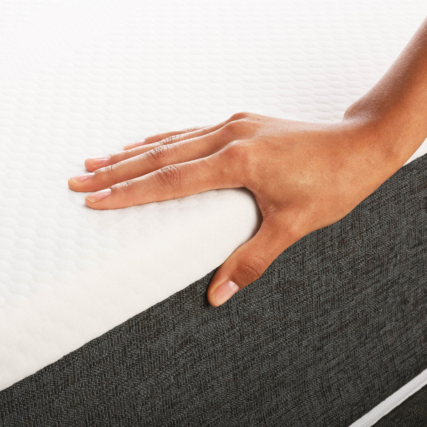 Cama Space Box 1,5 Plazas Ortopedic + Velador Níger