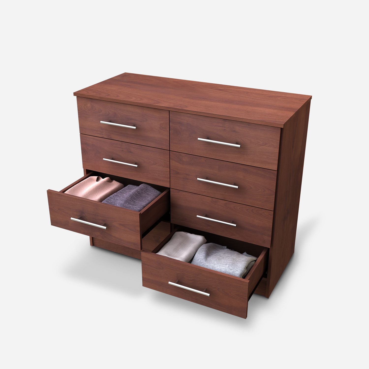 C&oacute;moda 8 Cajones Polux Cerezo