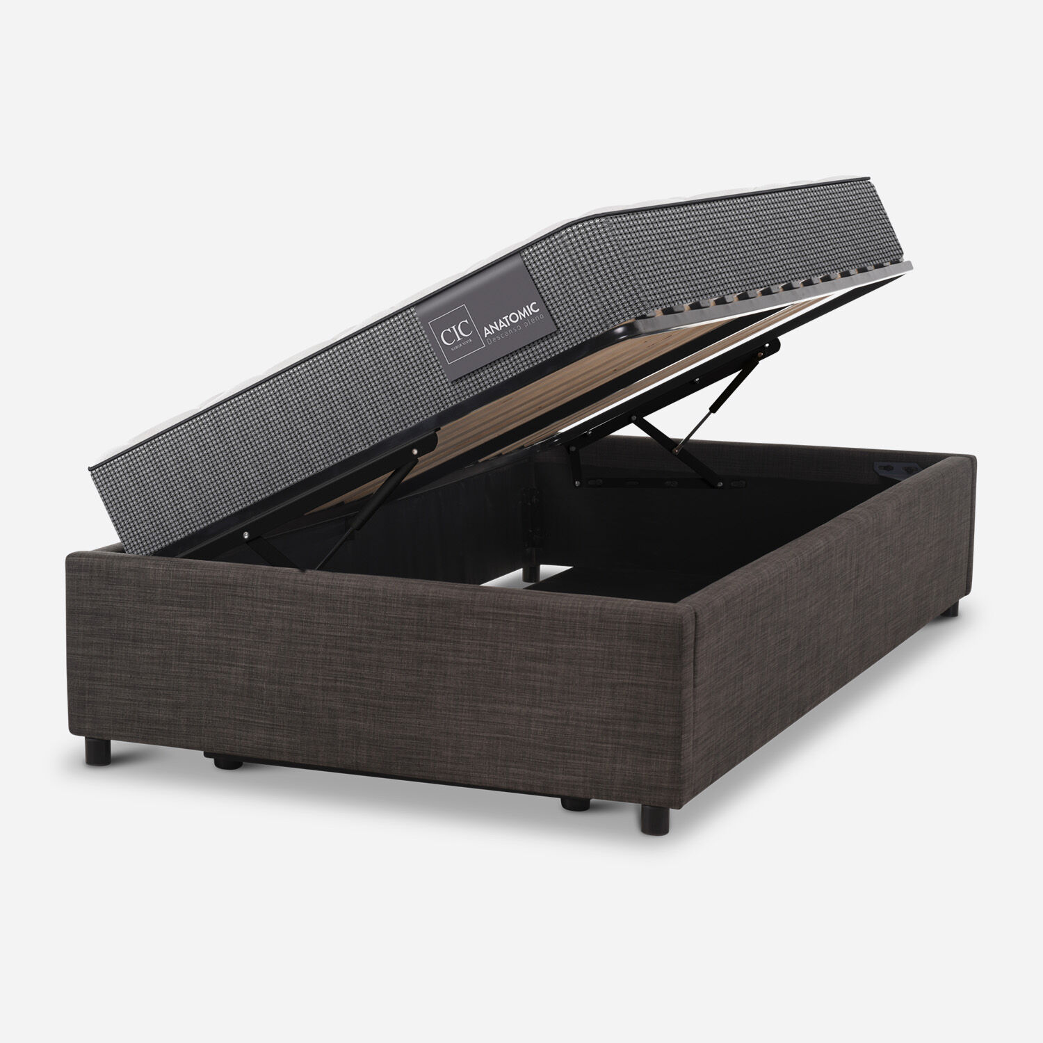 Cama Space Box 1,5 Plazas Anatomic