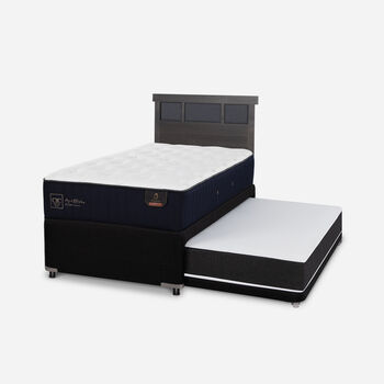 Cama Nido Div&aacute;n Premium + Respaldo Dubl&iacute;n Gris