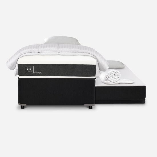 Cama Nido Diván Ortopedic + Almohadas + Plumón