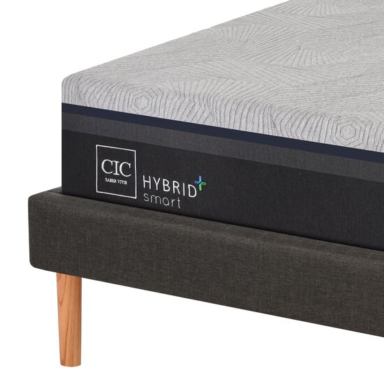 Cama King Hybrid Plus + Set Velador Níger