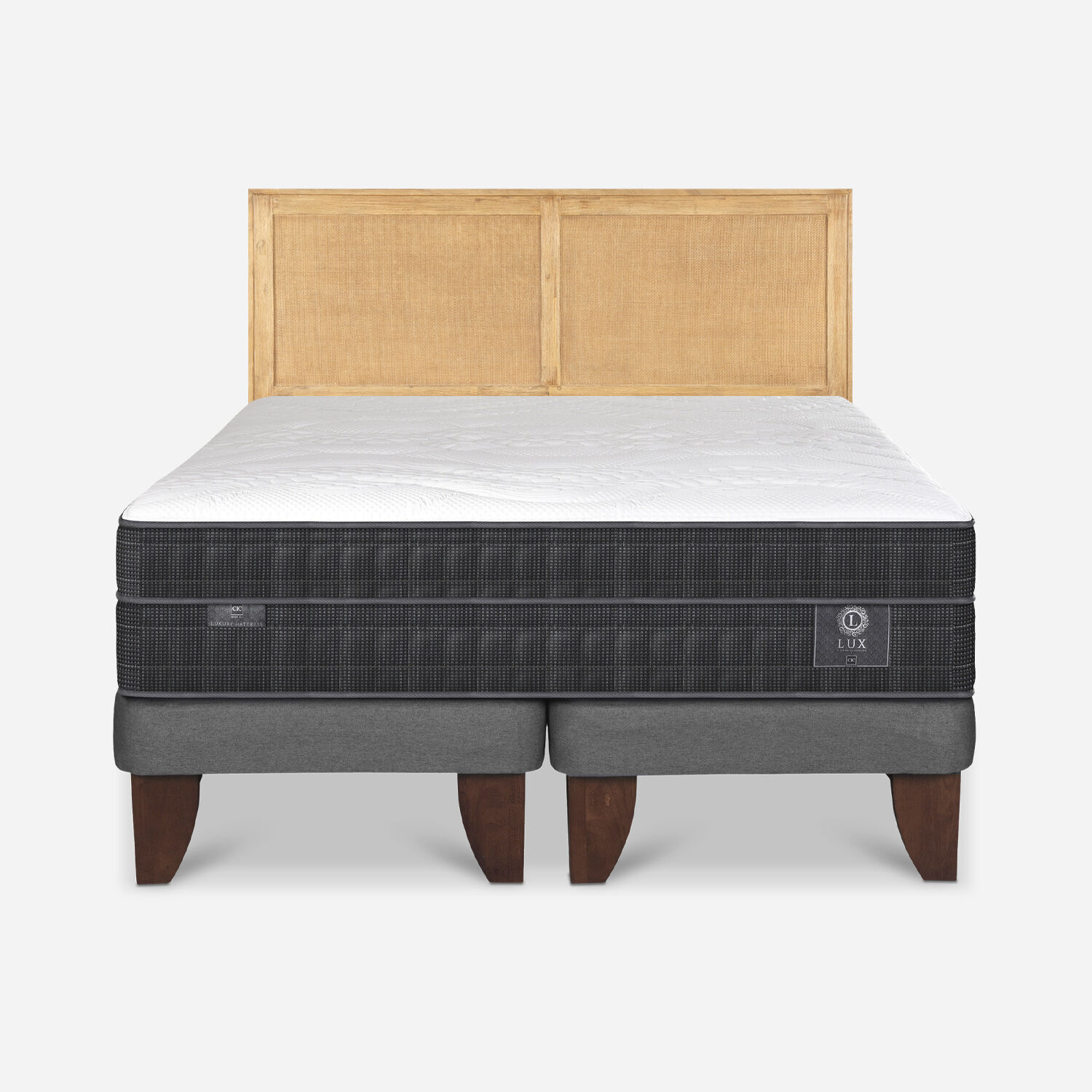 Cama Europea King Lux + Respaldo Sava