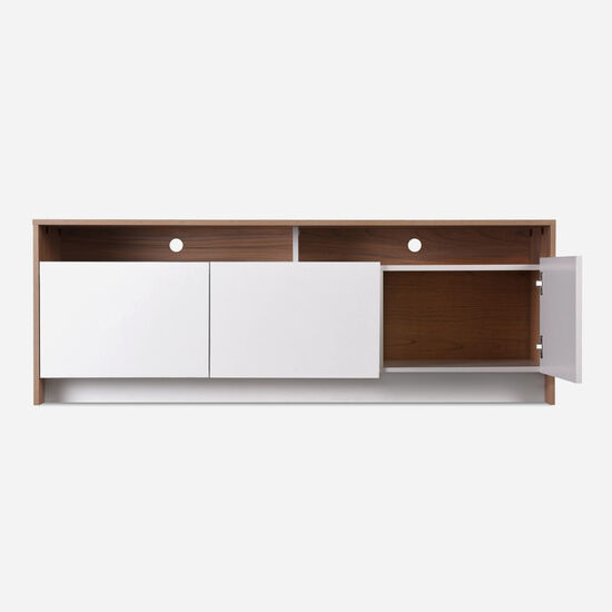 Rack Bajo 2 Puertas 1 Cajón Olmo Blanco Colbún