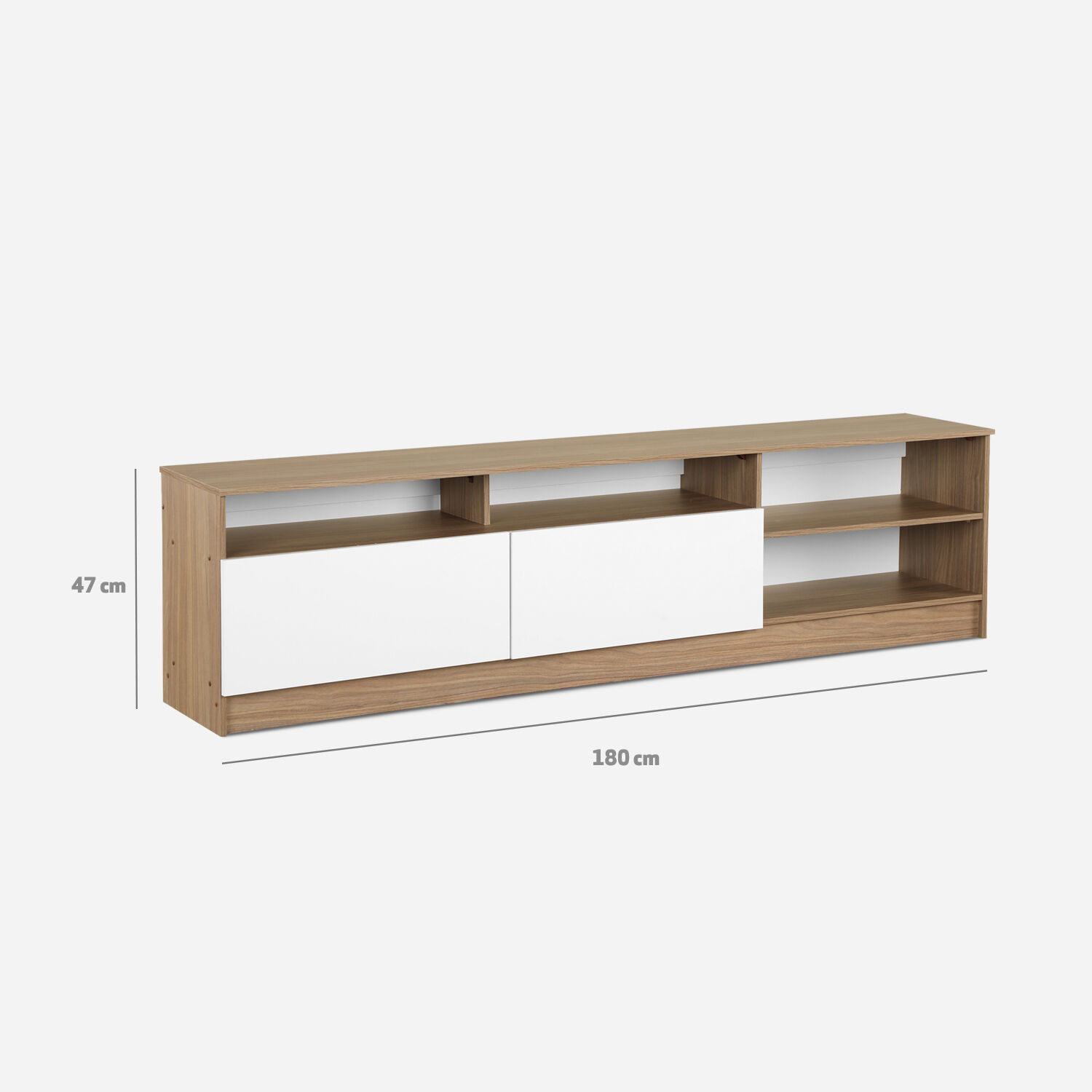 Rack Standford 2 Puertas 2 Repisas Bicolor