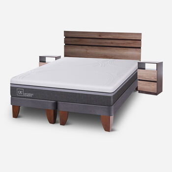 Cama Europea King Ortopedic Advance + Set Ares