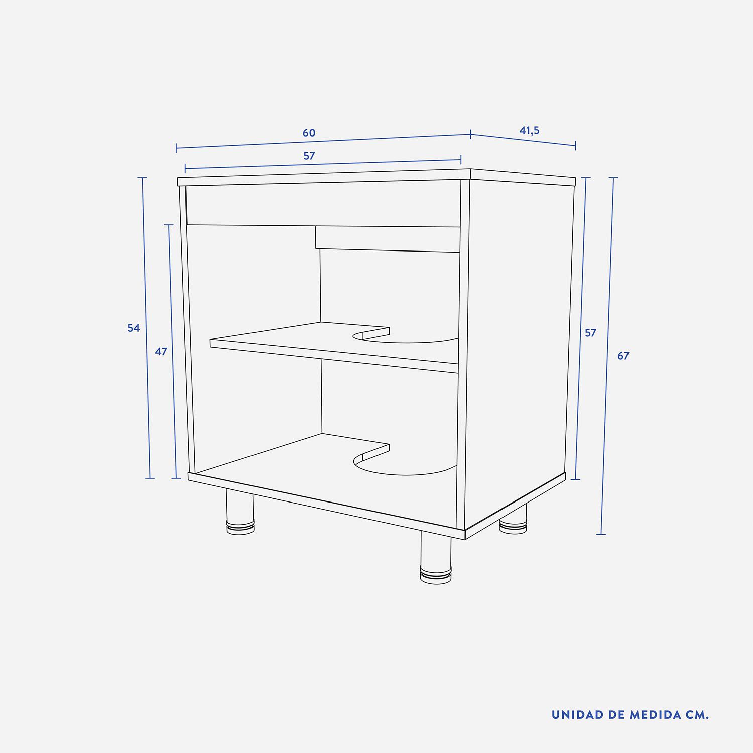 Set de Baño Estante 2 Puertas 1 Repisa + Estante Organizador +