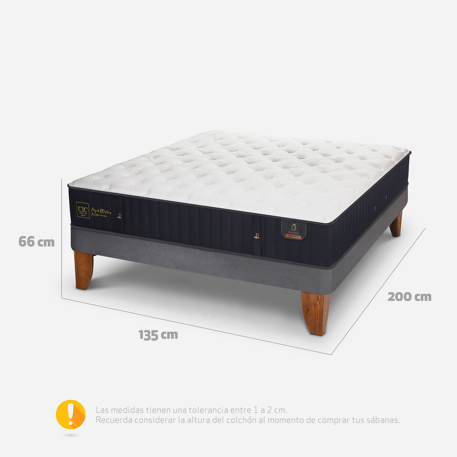 Cama Europea Full Premium