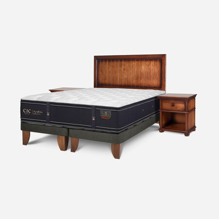 Cama Europea King Grand Premium + Set Monterrey