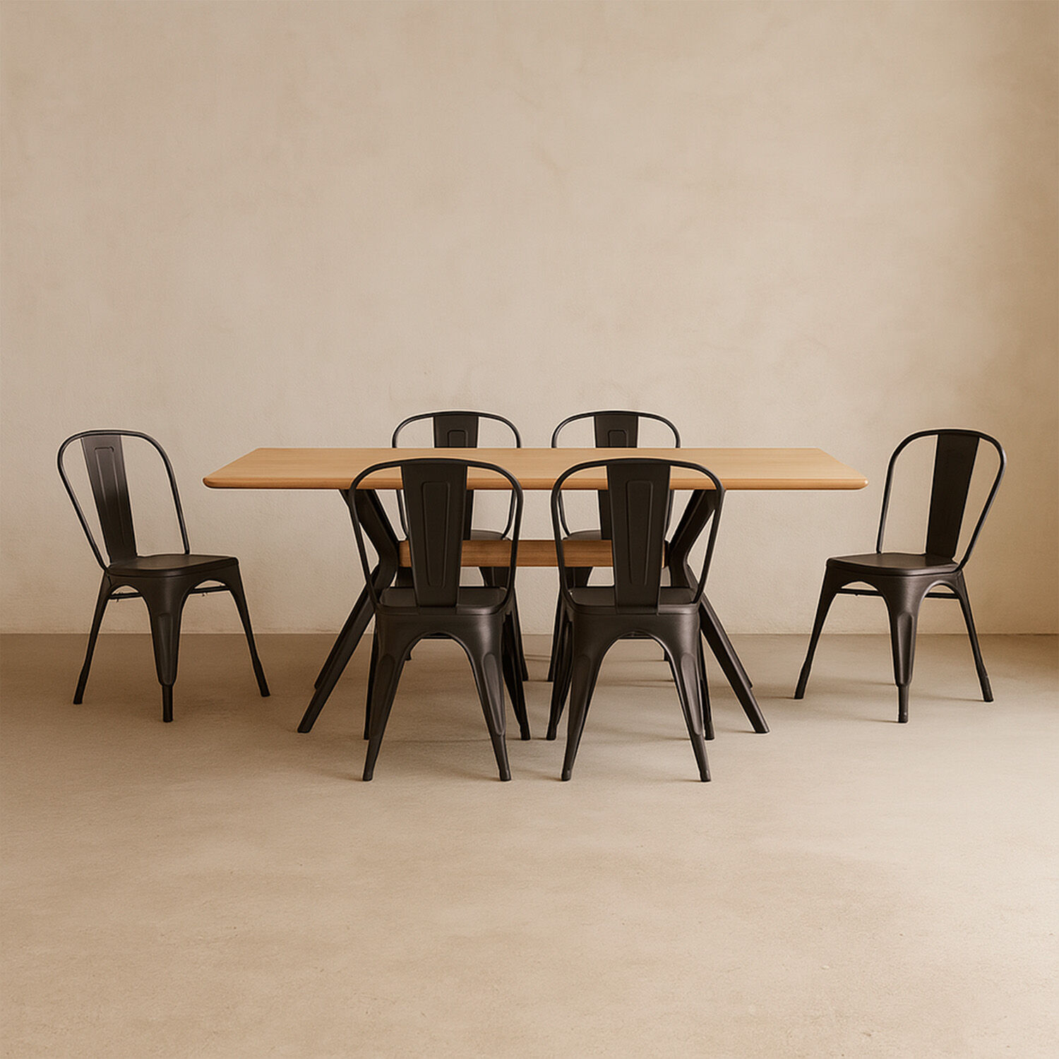 Comedor 6 Sillas Tolix Cross