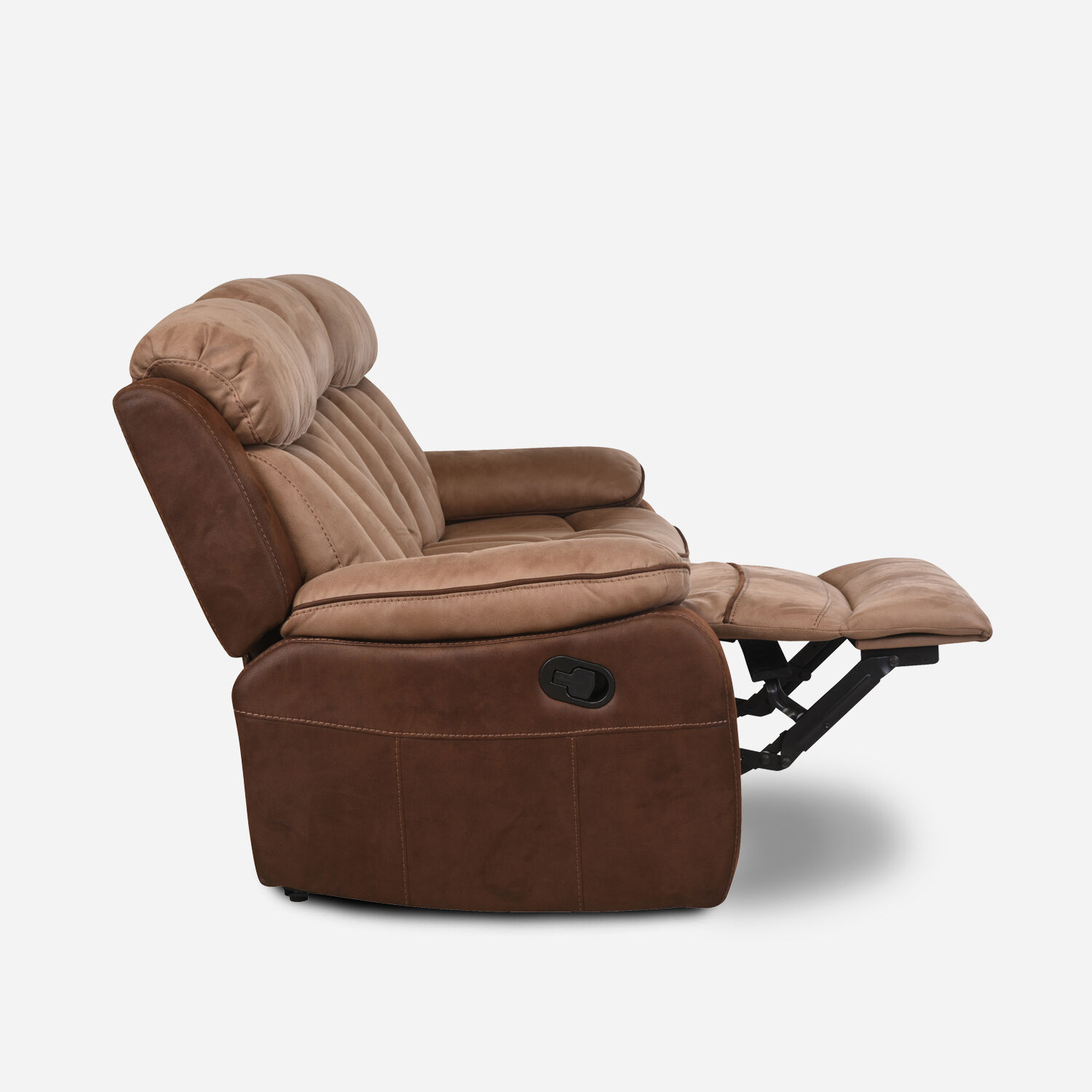 Sof&aacute; 3 Cuerpos Reclinable Moka