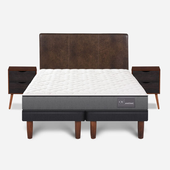 Cama Europea King Anatomic + Set Baker