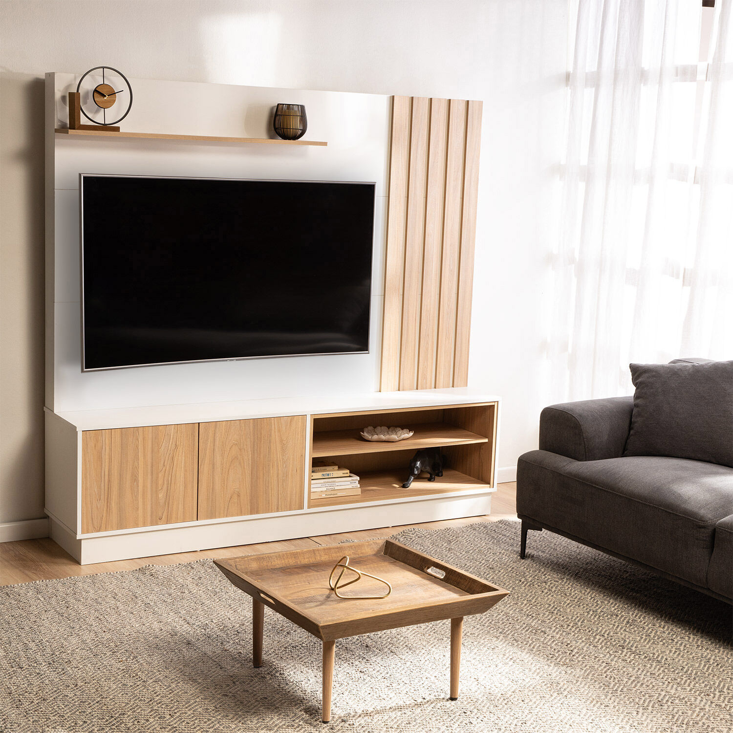 Home Tv 65" Blanco Olmo Alpino