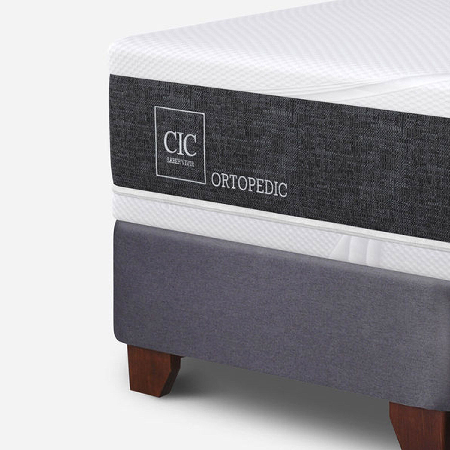 Box Spring 2 Plazas Ortopedic Base Dividida + Almohadas + Plum&oacute;n + Set Baker