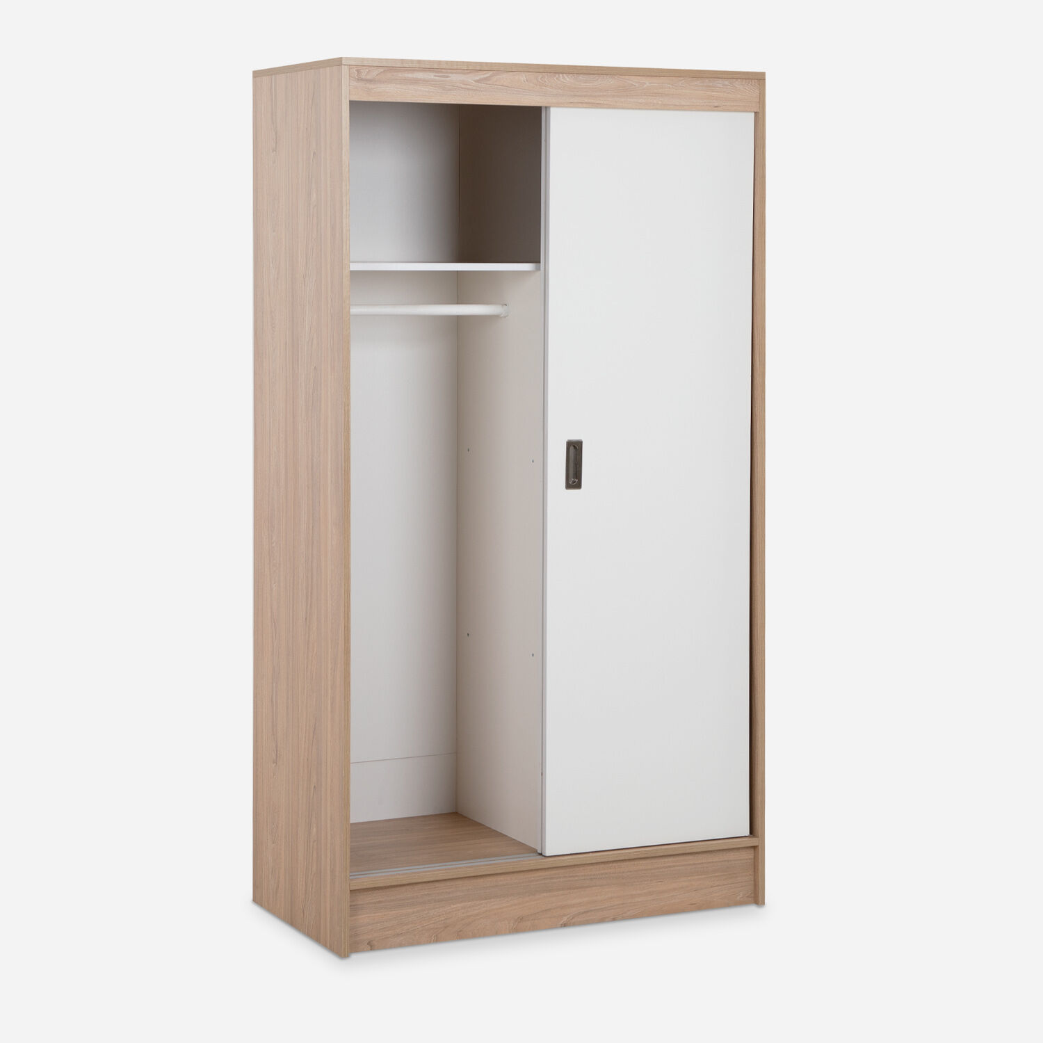 Clóset Caburgua 2 Puertas Corredera Olmo Alpino Blanco