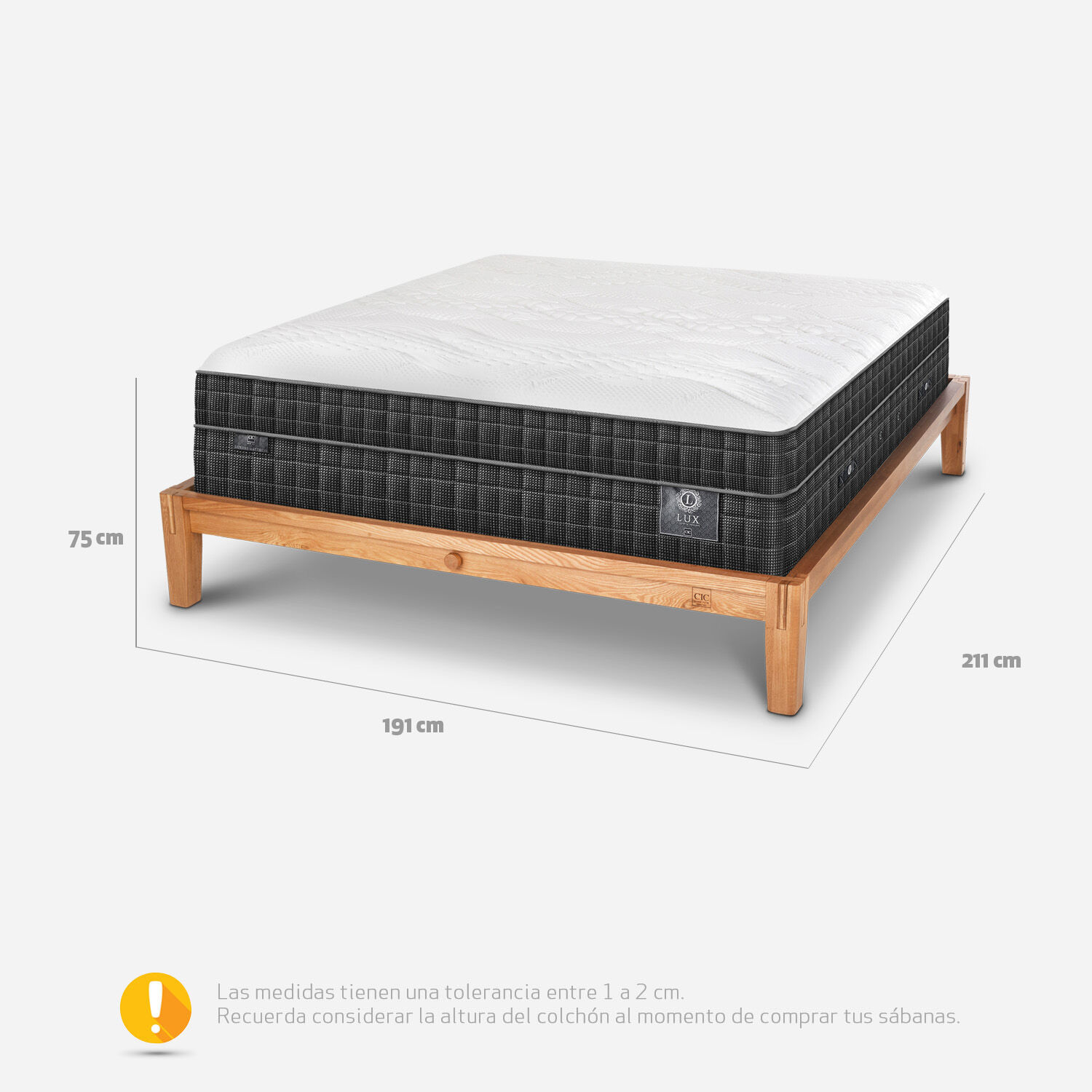 Cama Oak King Lux