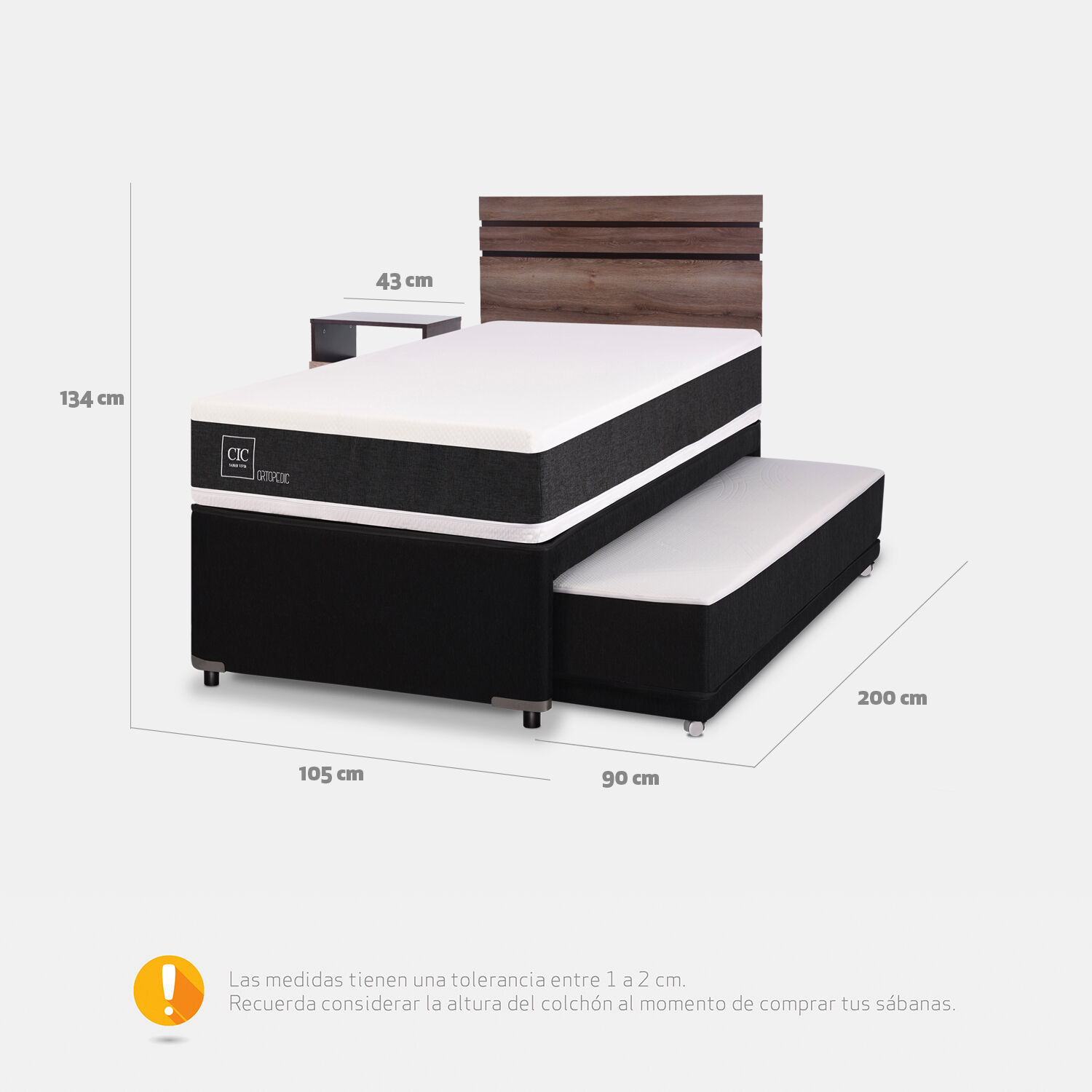 Cama Nido Div&aacute;n Ortopedic + Set Ares