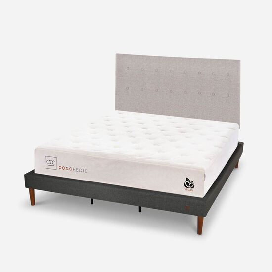 Cama Europea Curve King Cocopedic + Respaldo Tigris