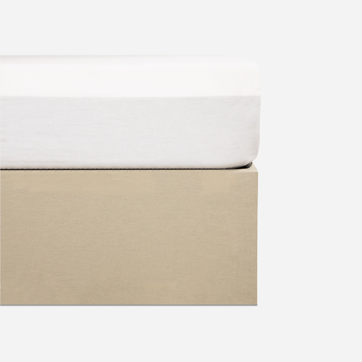 Fald&oacute;n de Cama King Lino Arena 200x180