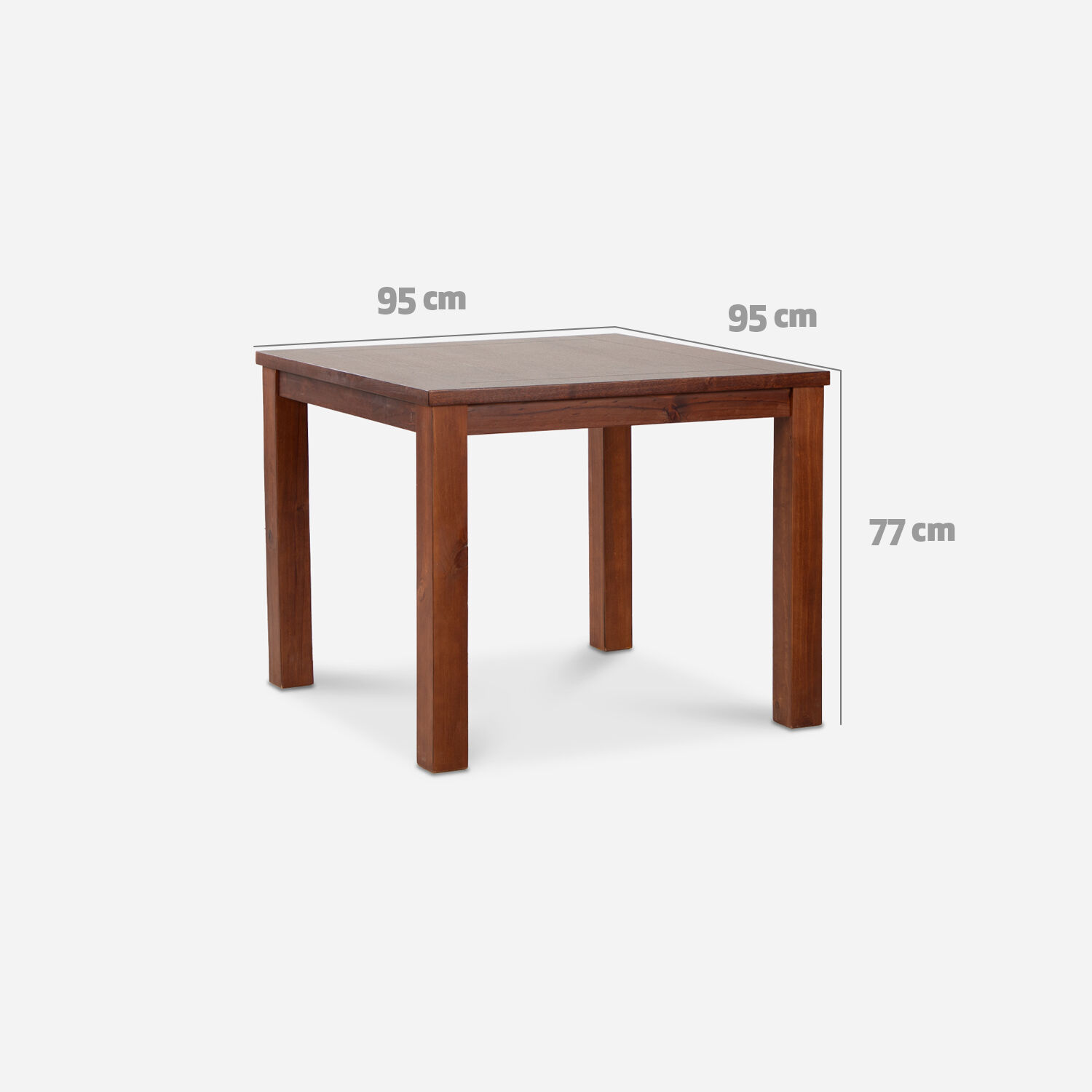 Comedor 4 Sillas Ñuble Caramelo - Tela Beige