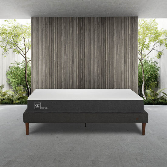 Cama Europea Curve 2 Plazas Ortopedic + Set New Torino