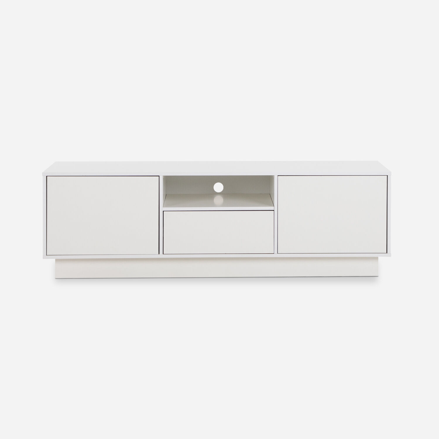 Rack Tv 70" 2 Puertas 1 Cajón Blanco
