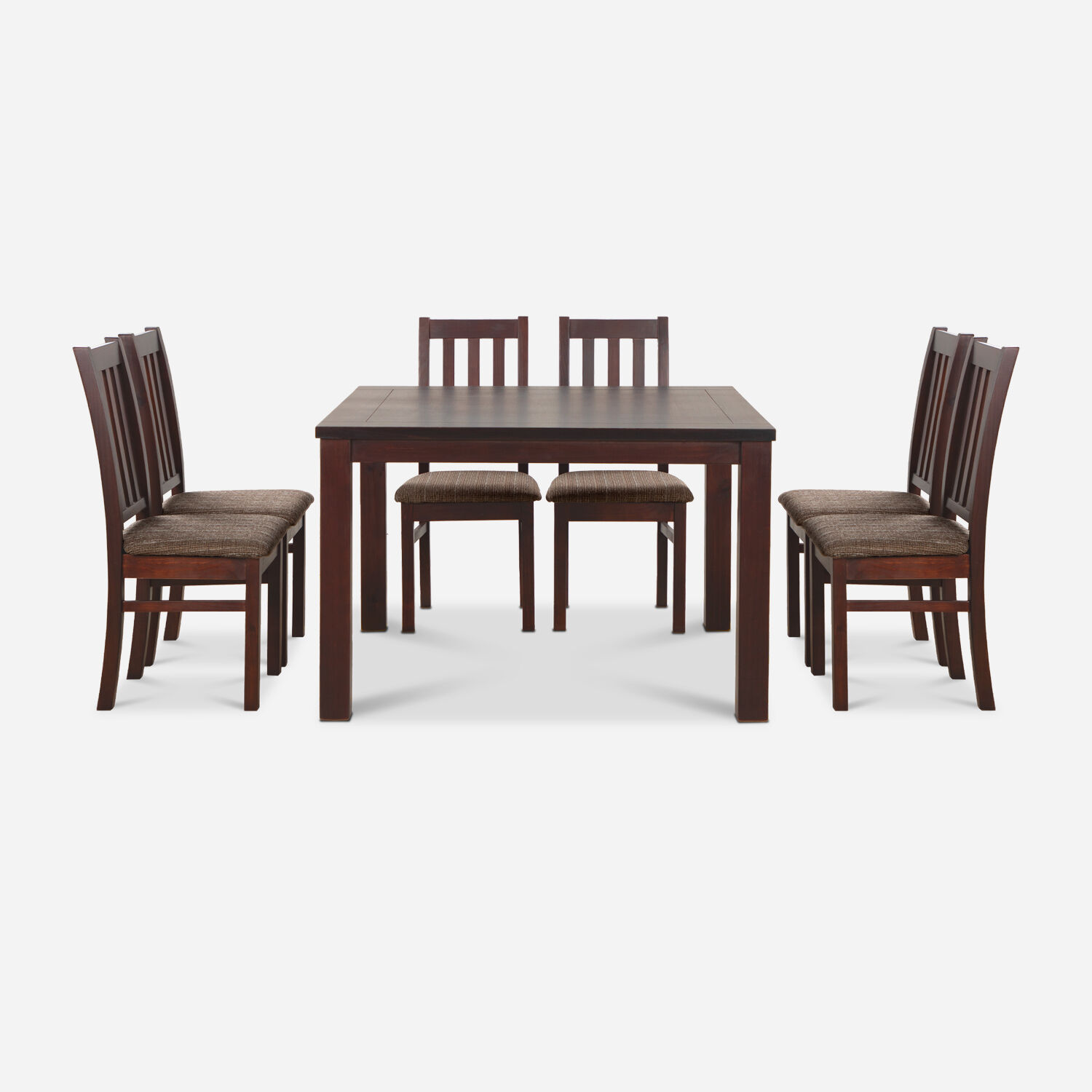 Comedor 8 Sillas &Ntilde;uble Caramelo - Tela Caf&eacute;