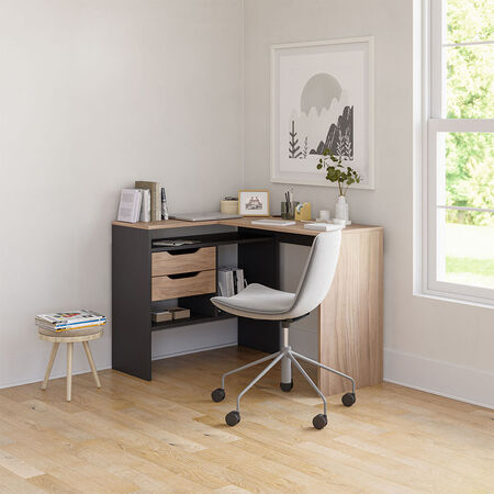 Escritorio 2 Cajones Gr&aacute;fito Olmo Mil&aacute;n