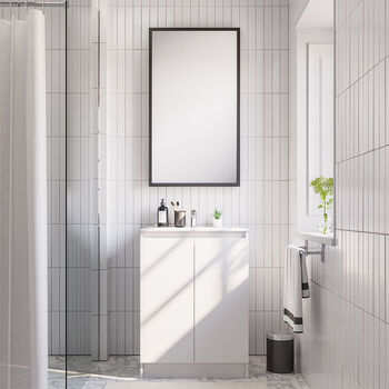 Vanitorio 2 Puertas Lisboa Blanco 60 Cm.