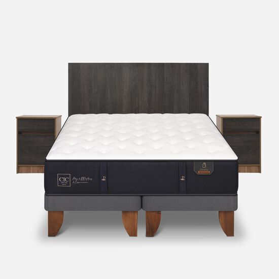 Cama Europea King Premium + Set Espresso