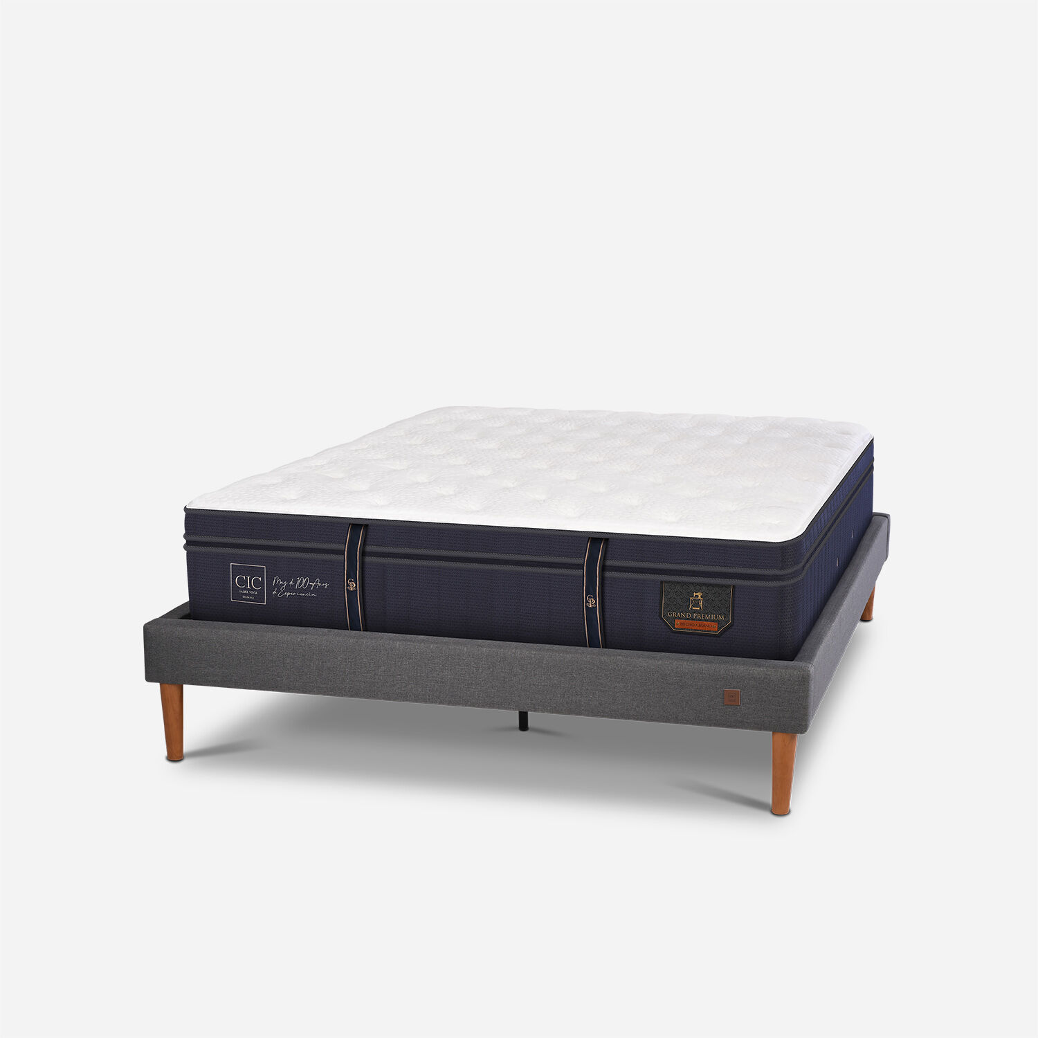 Cama Europea Curve 2 Plazas Grand Premium
