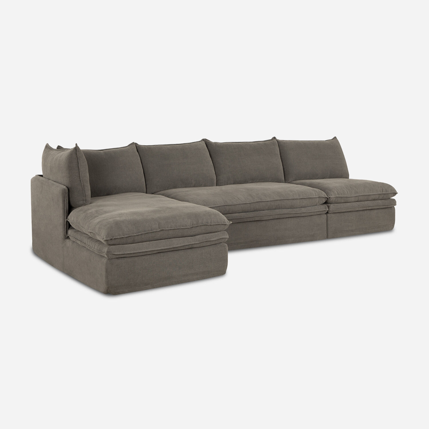 Sof&aacute; Seccional Copenhague Gris