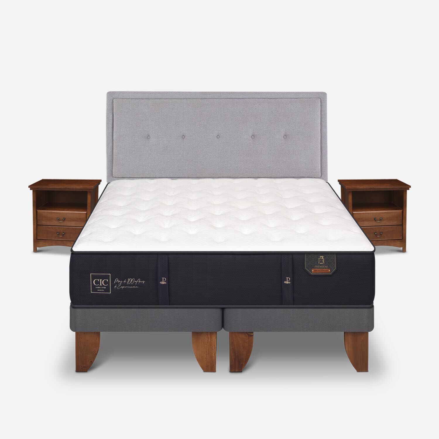 Cama Europea King Premium + Set Ganges