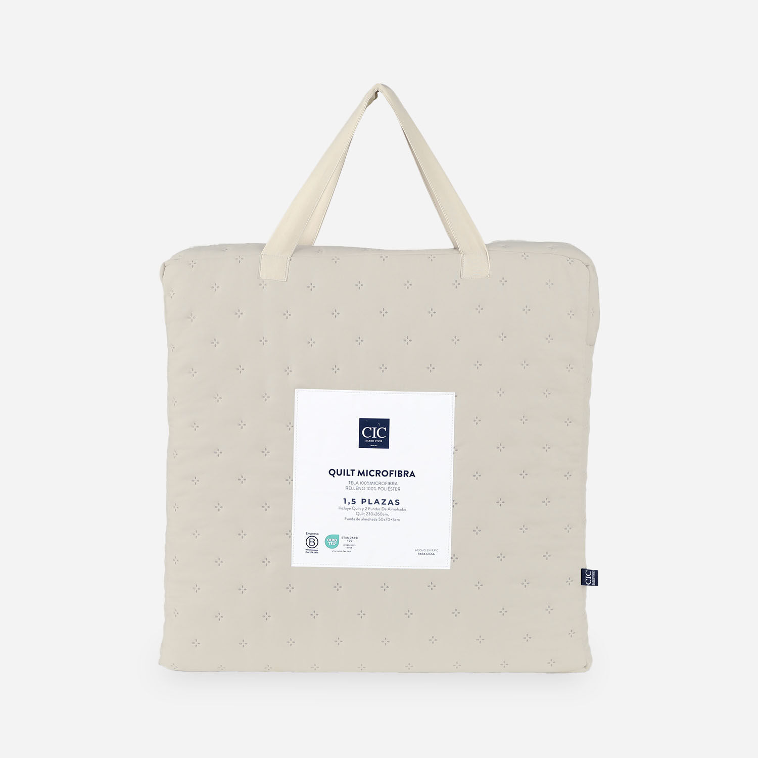 Quilt Single Microfibra Taupe