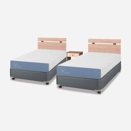 D&uacute;plex Cama Americana 1 Plaza Excellence + Set Olmo