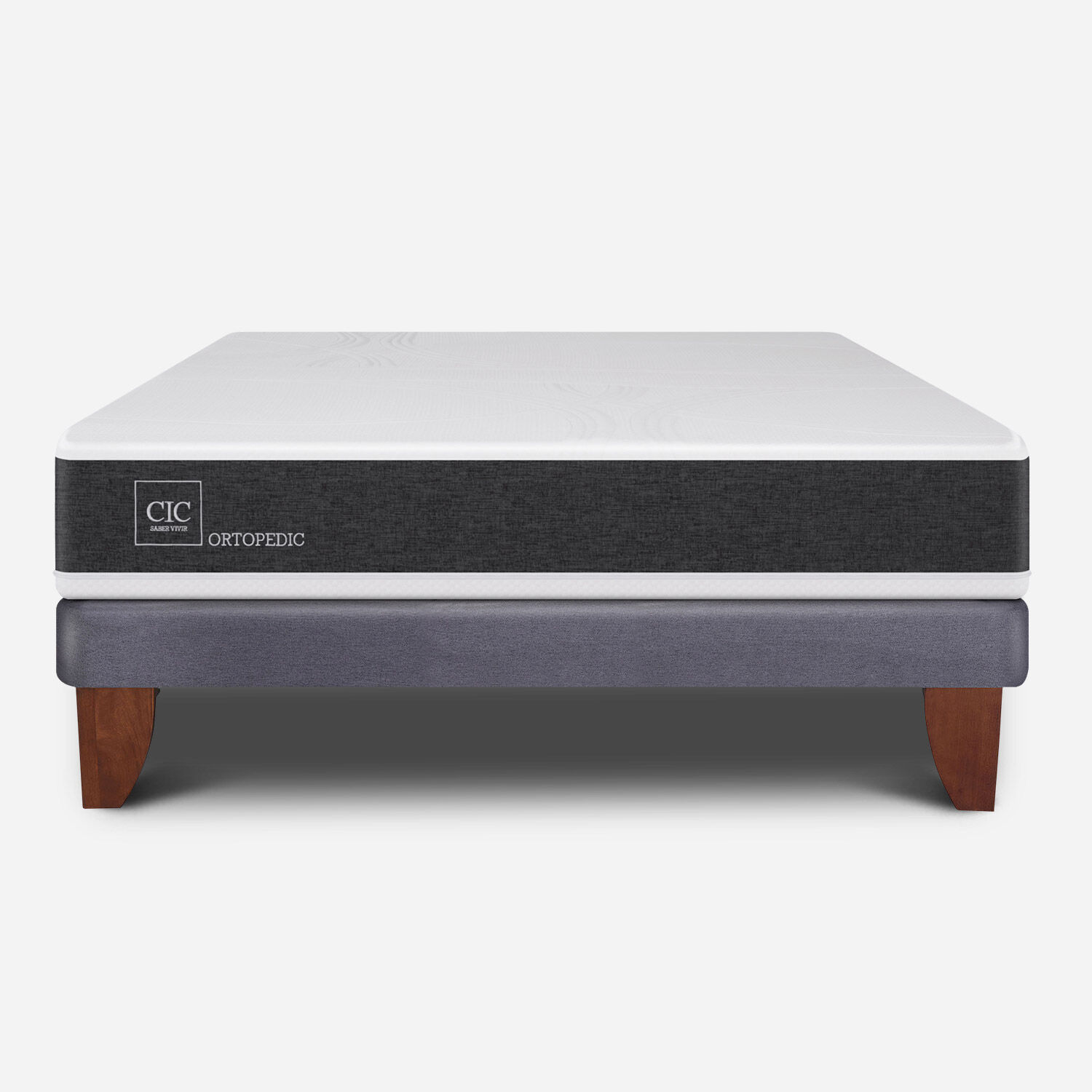 Cama Europea 2 Plazas Ortopedic Base Normal