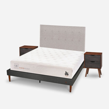Cama Europea Curve 2 Plazas Cocopedic + Set Tigris