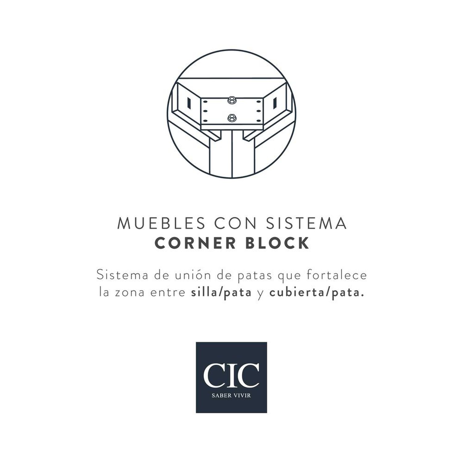 Comedor 8 Sillas 2 Sitiales Grand Le Blanc / Mesa sin Extensión
