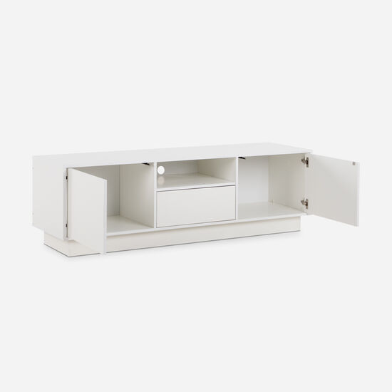 Rack Nash 2 Puertas 1 Cajón Blanco