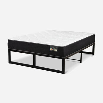 Cama Iron Smart Belsogno 2 Plazas Plus Black