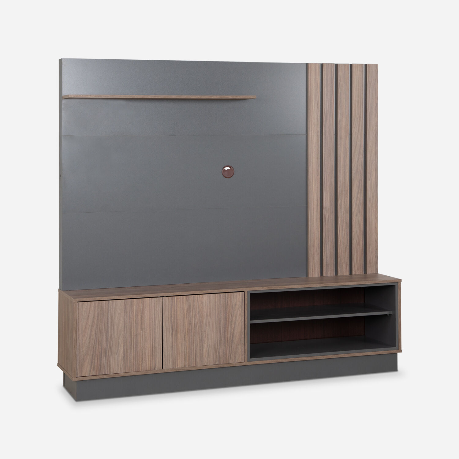 Home TV Kahlo Gris Nogal Africano