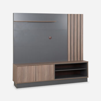 Home TV Kahlo Gris Nogal Africano