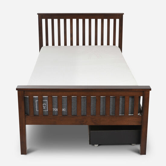 Cama Eloísa Single Ortopedic + Set 2 Cajones