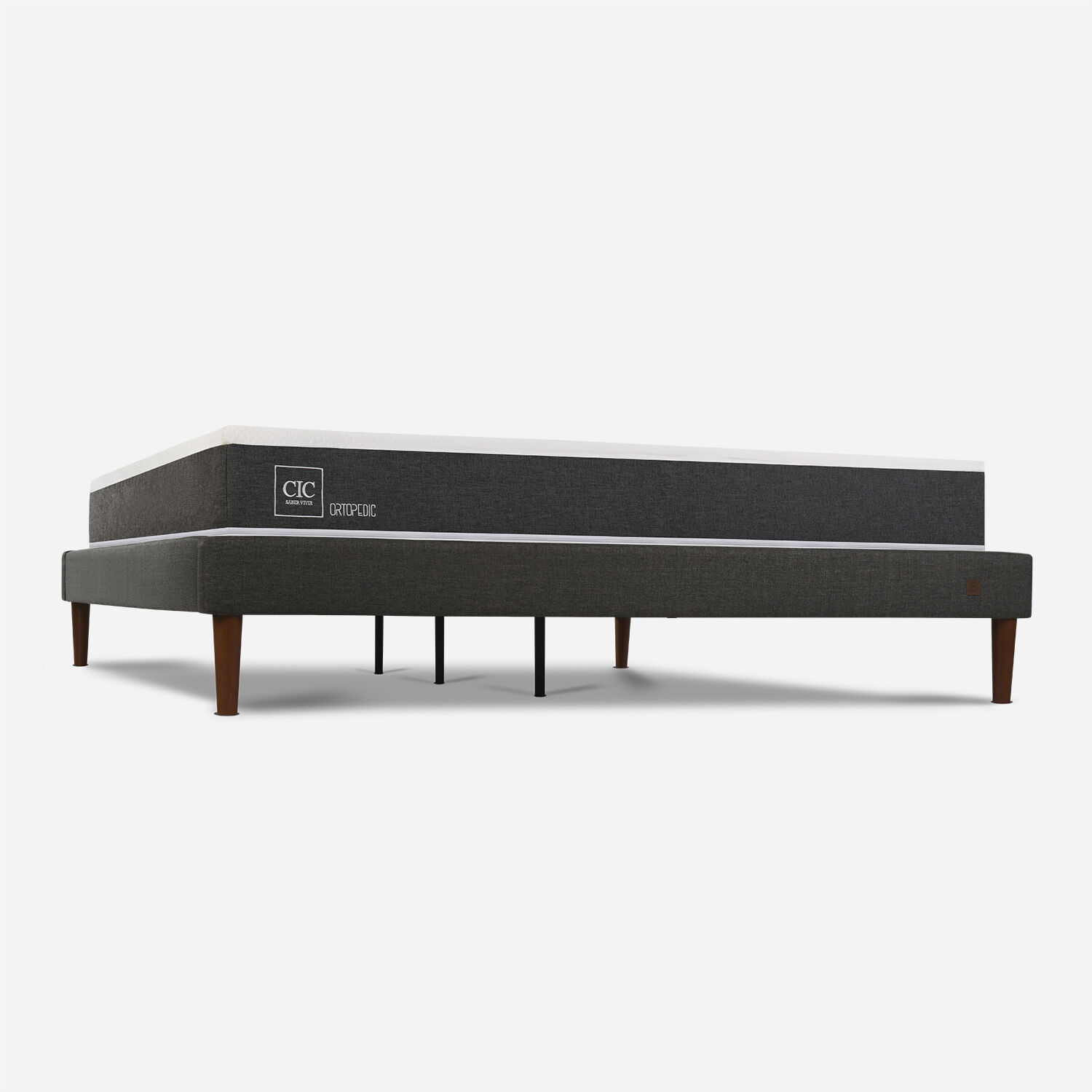 Cama Europea Curve 2 Plazas Ortopedic + Set Baker + Almohadas