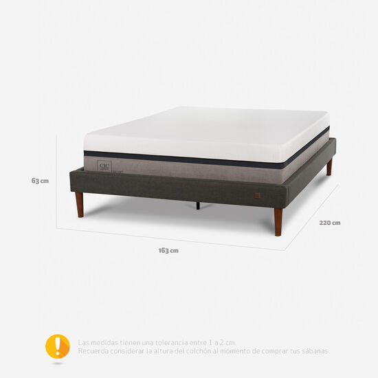 Cama Europea Curve 2 Plazas Balance 
