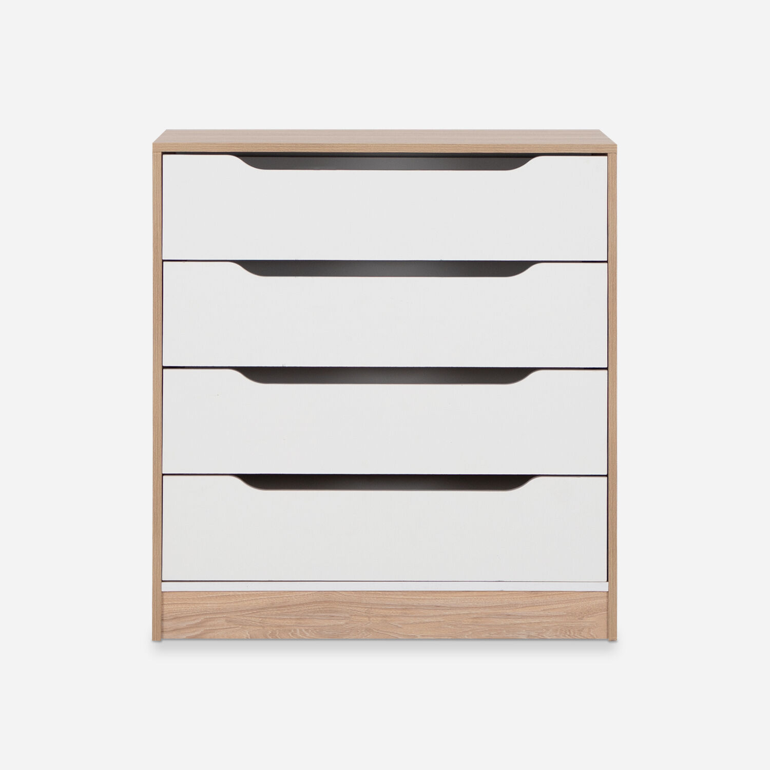Cómoda Cajonera 4 Cajones Olmo Blanco
