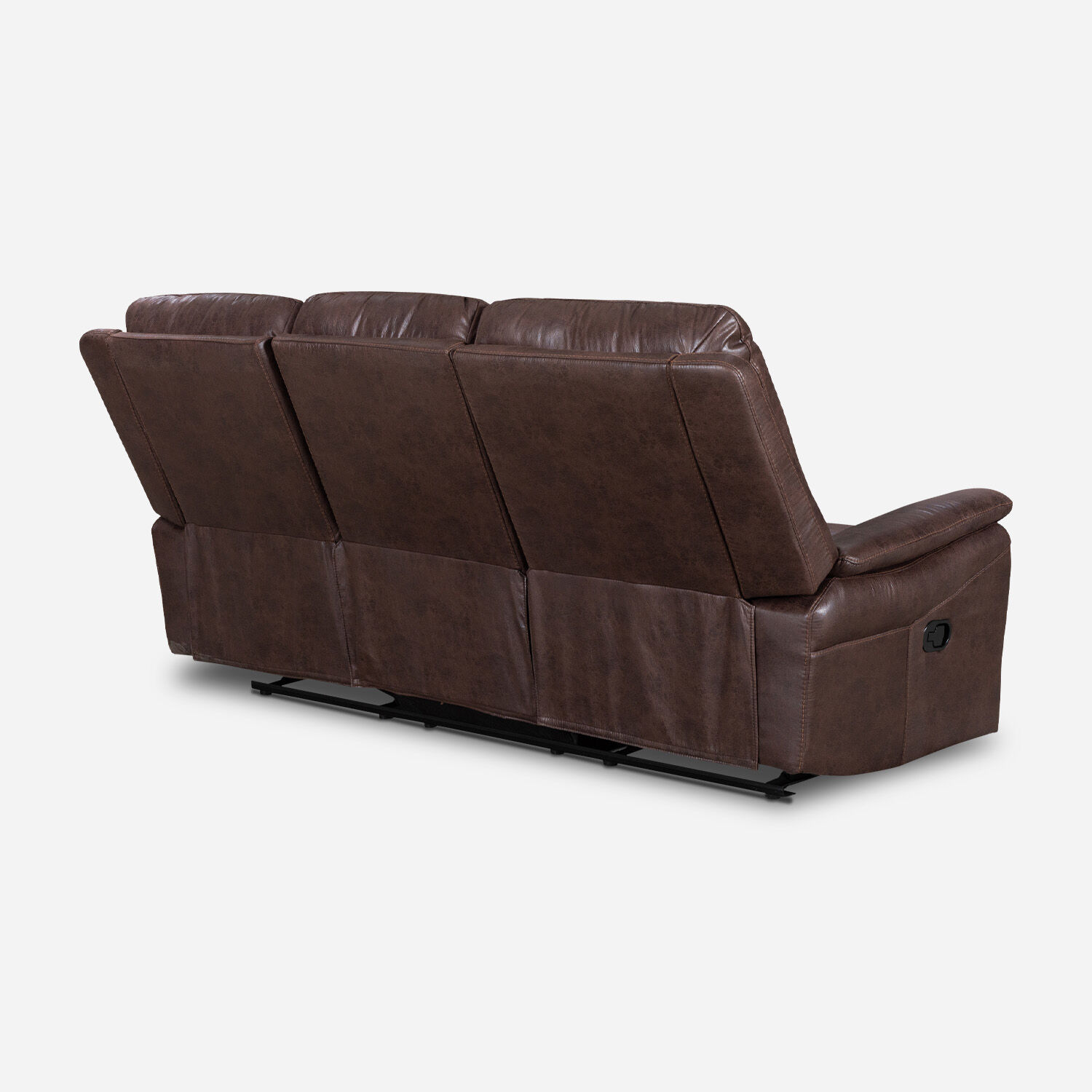 Sof&aacute; 3 Cuerpos Reclinable Toledo Walnut