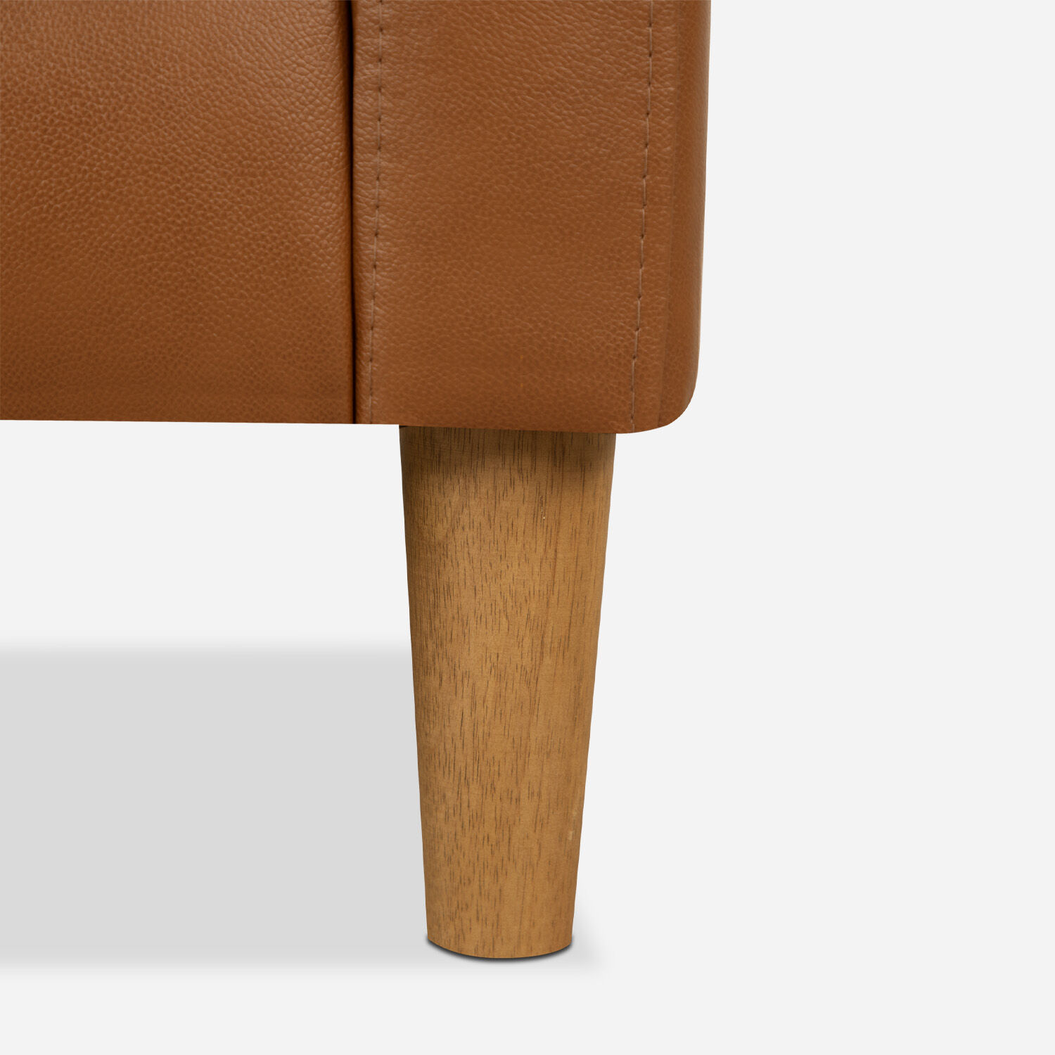 Sof&aacute; 3 Cuerpos Cuero Livorno Caramelo