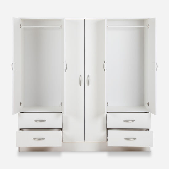 Clóset Maipo 6 Puertas 4 Cajones Blanco
