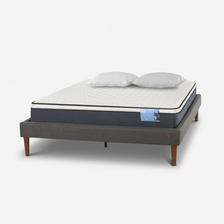 Cama Europea Curve 2 Plazas Excellence Plus + Almohadas